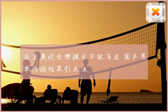 东京奥运会樊振东不敌马龙 国乒男单内战结果引关注